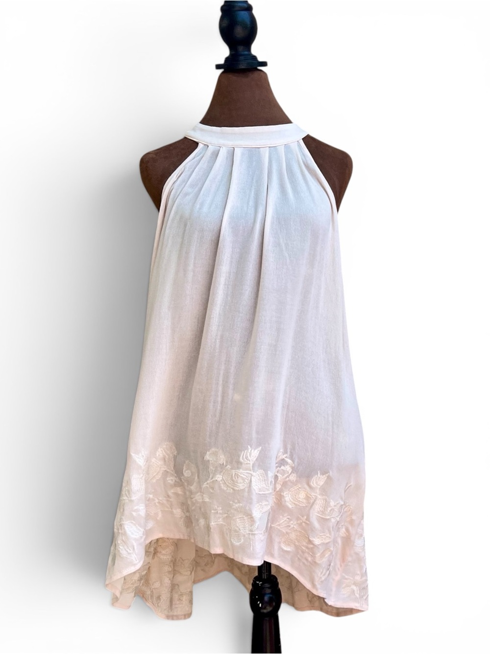 POL Halter Neck Embroidered Tunic NWOT